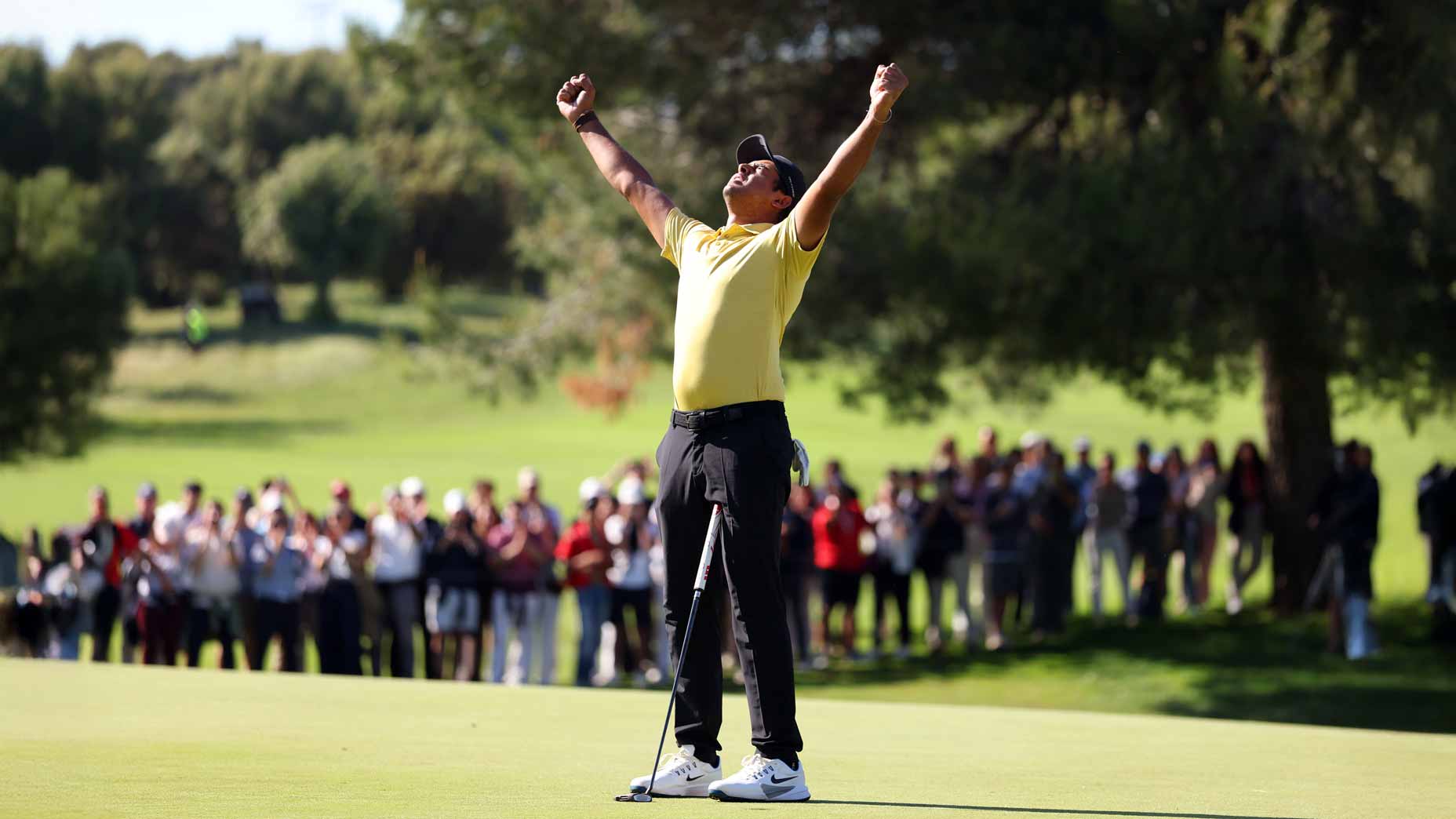 Yurav Premlall nearly matches Tiger Woods record in historic first DP World Tour win Yurav Premlall nearly matches Tiger Woods record in historic first DP World Tour win