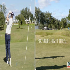 golf.com game-improvement editor Zephyr Melton swings golf club on driving range