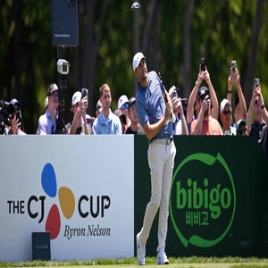 2026 CJ Cup Byron Nelson: Scottie Scheffler hits drive at 2025 tournament.