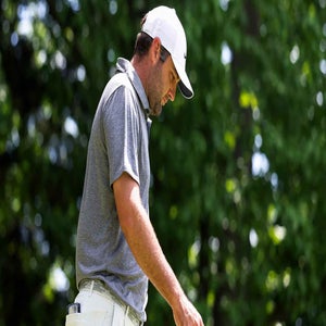 Scottie Scheffler walks during the final round at the PGA Championship