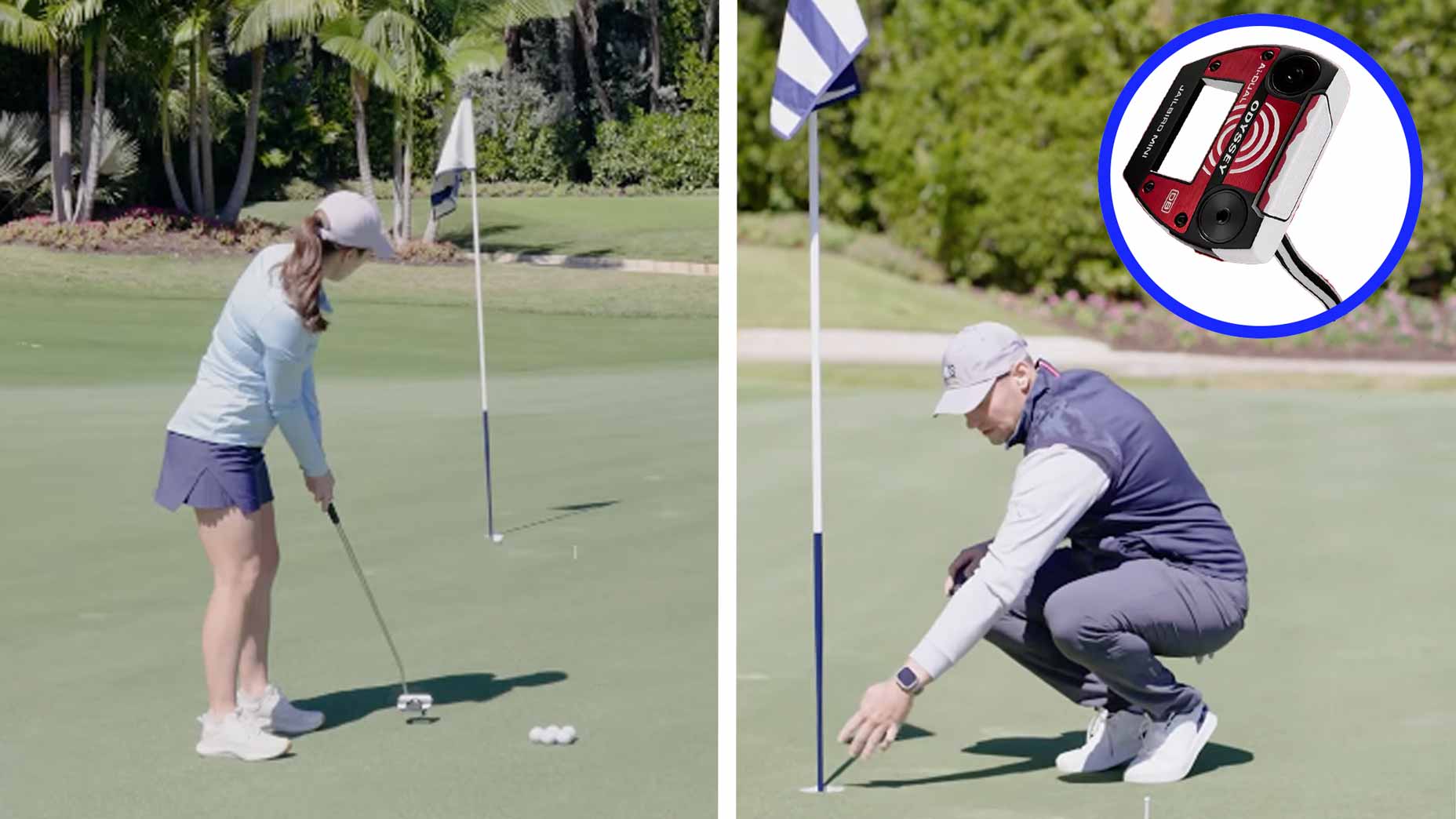 Crack the code to sliding putts (Hint: don’t look at the hole!)