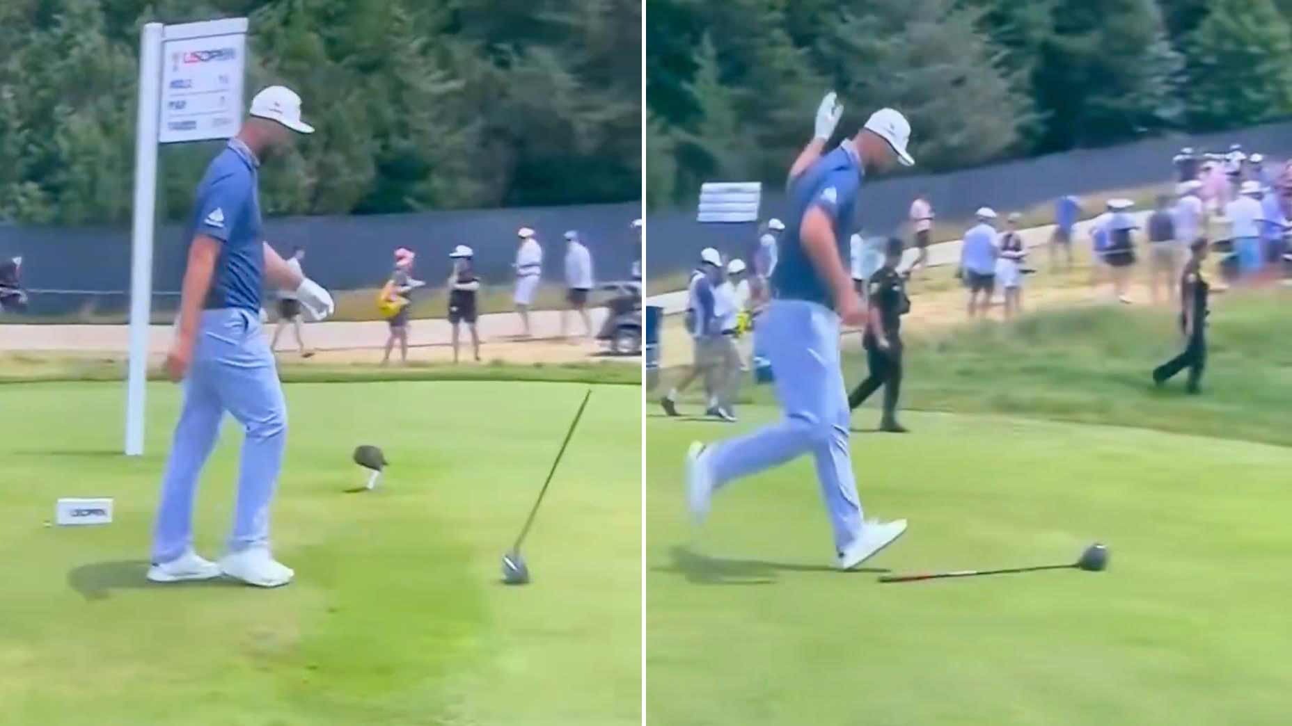 Jon Rahm drop-kicks driver amid ugly U.S. Open collapse