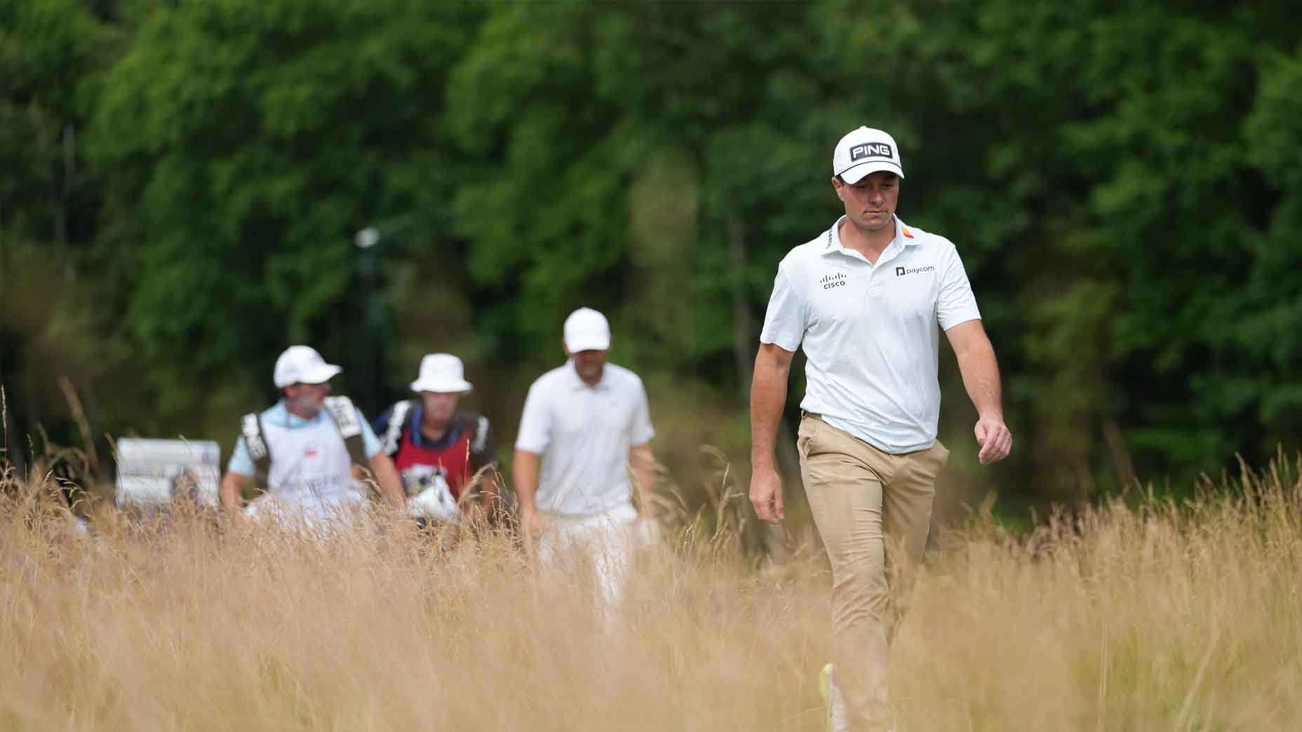 Viktor Hovland will face Scottie Scheffler on Sunday. That won't be his main opponent