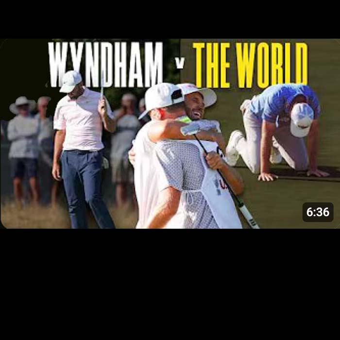 Wyndham Clark celebrates U.S. Open win
