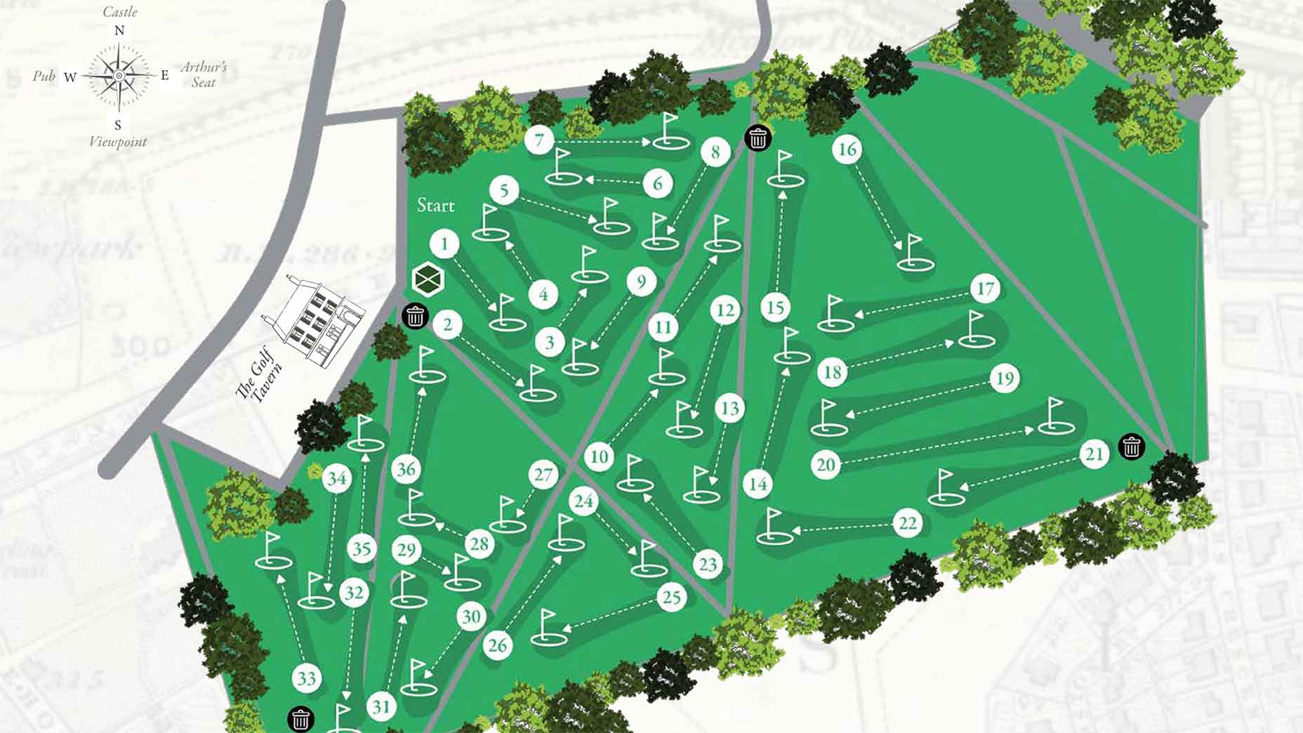 Bruntsfield Links layout