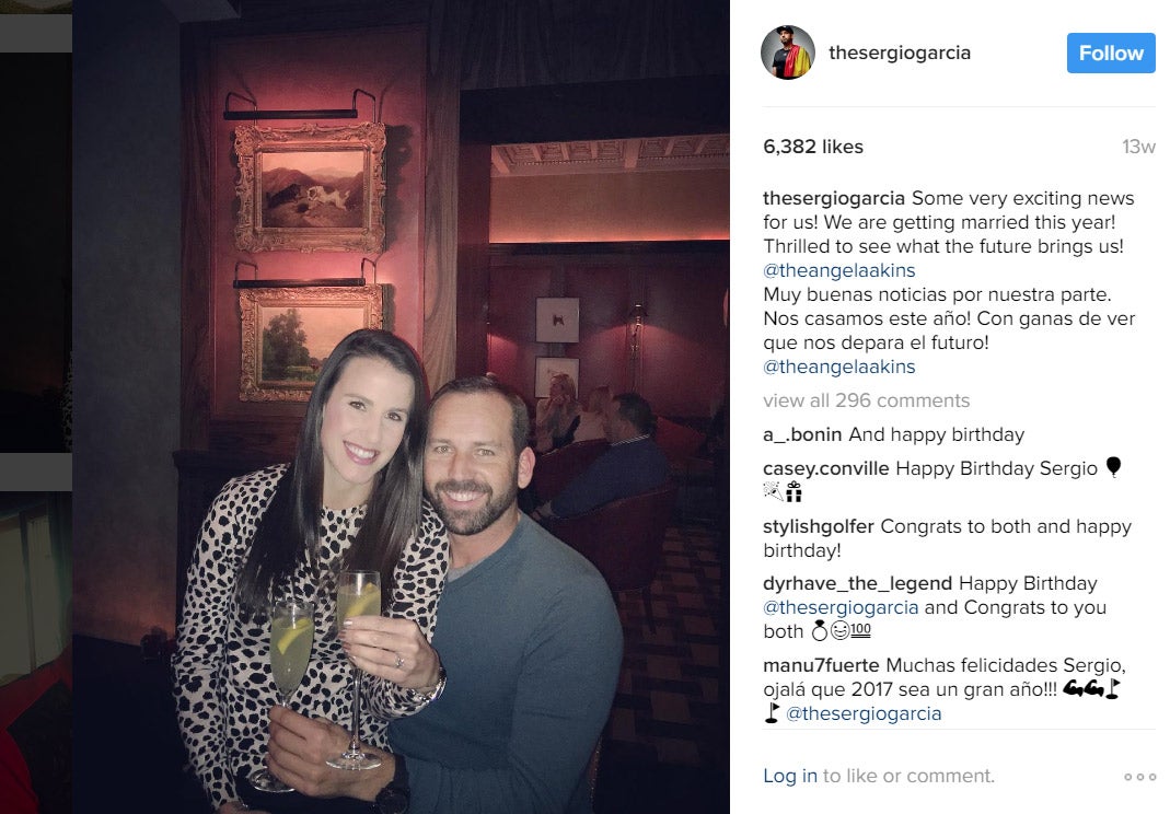 Meet Sergio Garcia's wife: Angela Akins